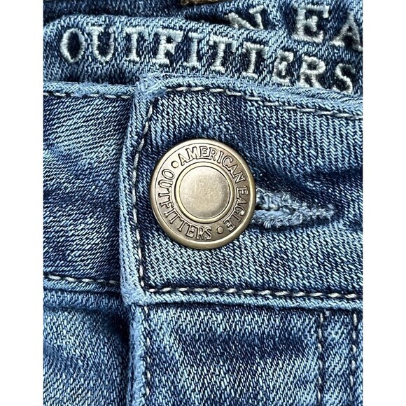 American Eagle Outfitters Boys Jean Stretch Button Fly Women’s Size 4 Regular - Picture 3 of 10